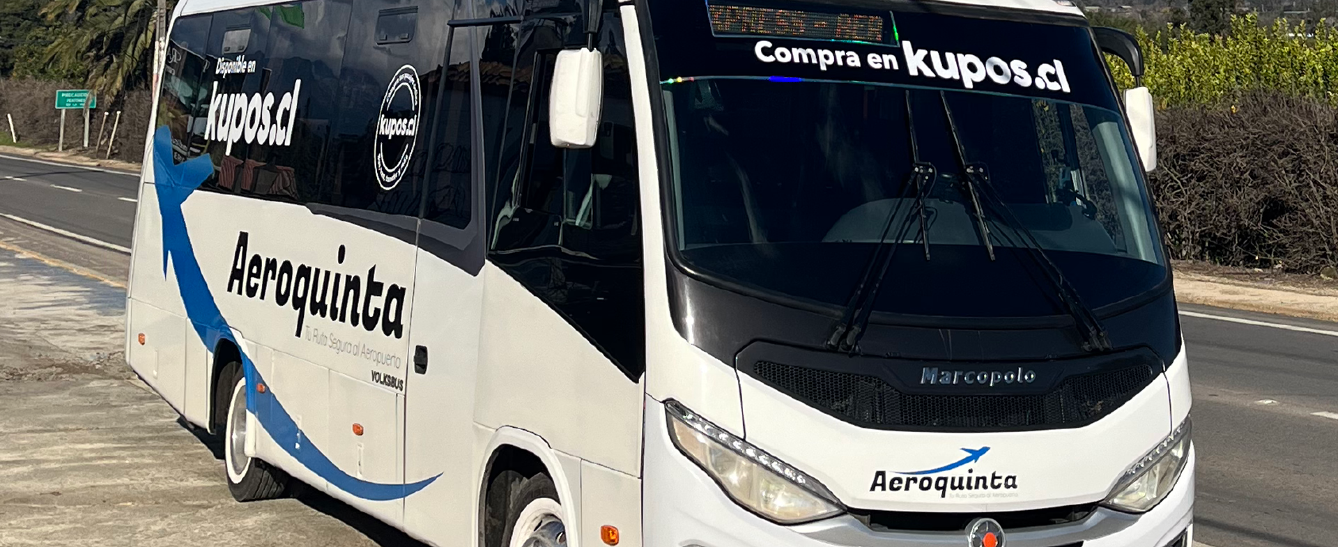 Bus de Buses Aeroquinta viajando por Chile