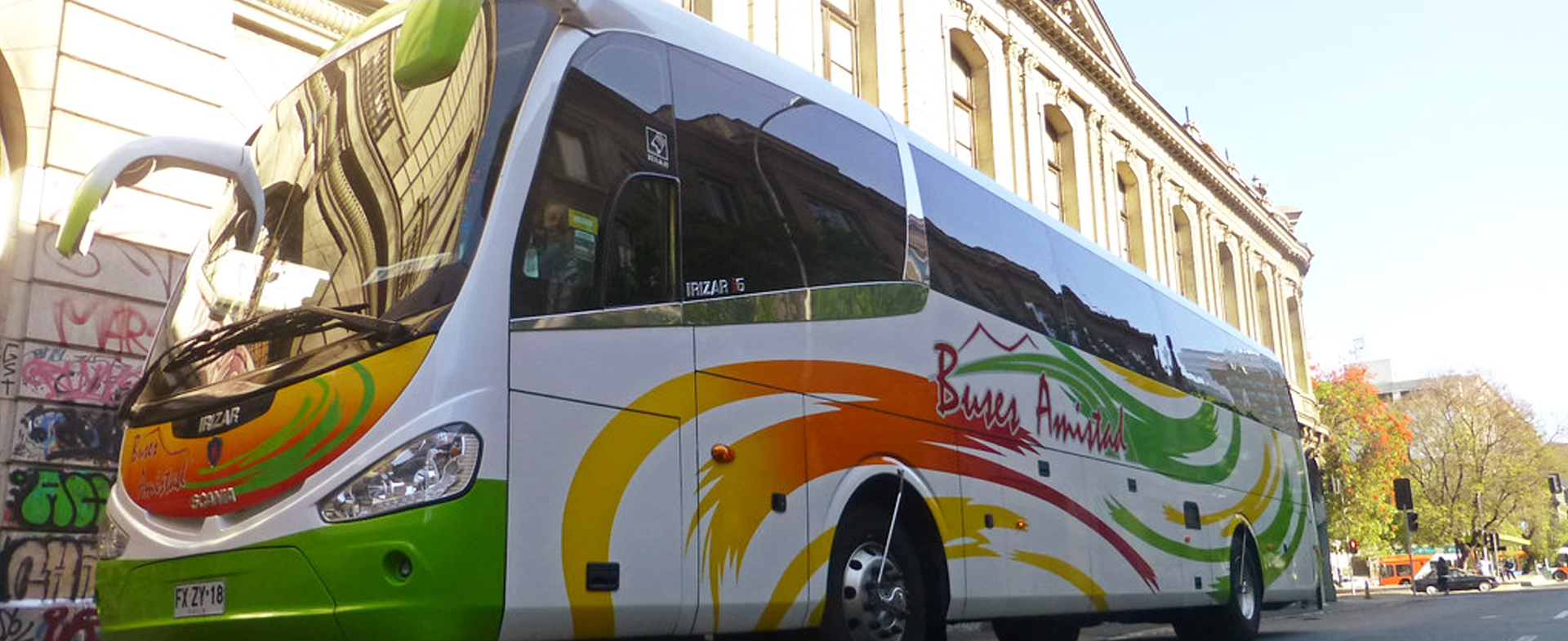 Buses Amistad travelling in Chile