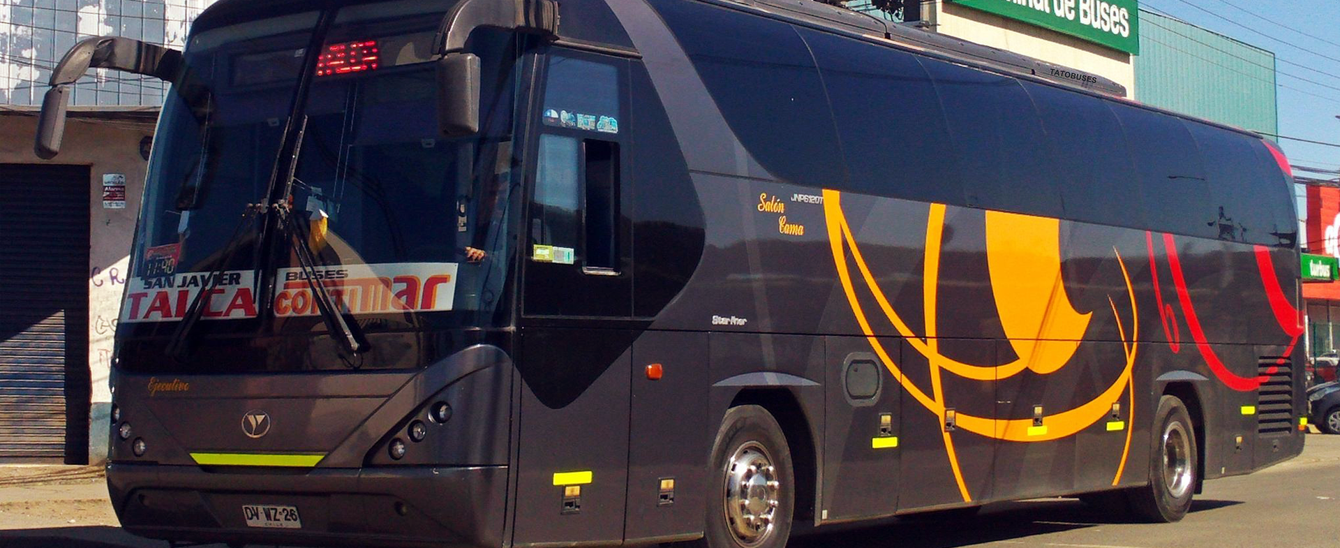 Buses Contimar travelling in Chile