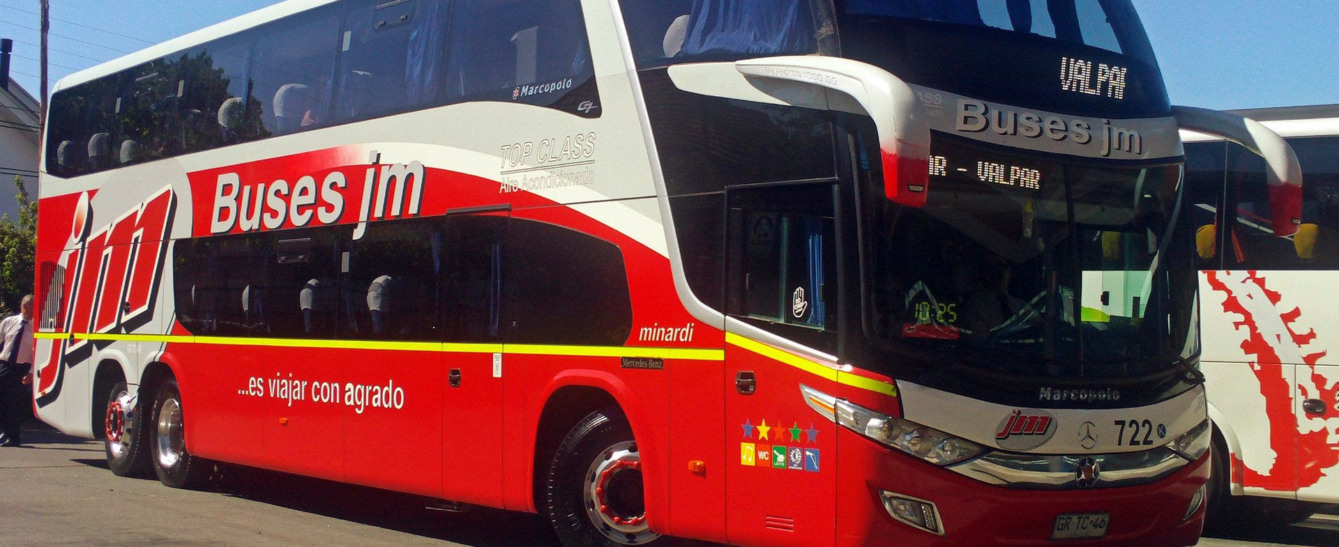 Bus de Buses JM viajando por Chile