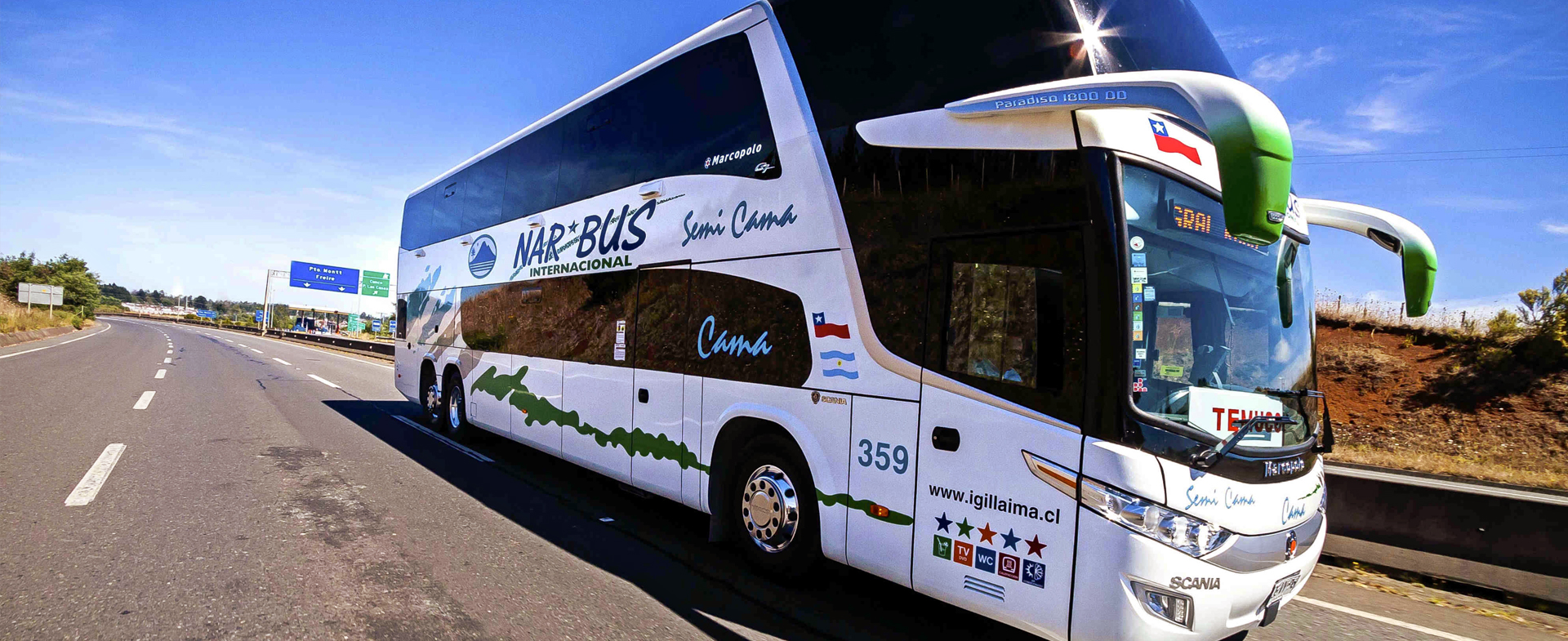 Narbus travelling in Chile